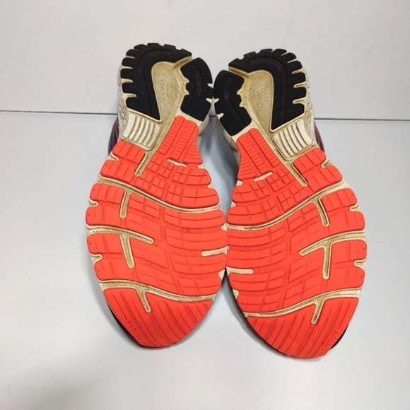 Brooks Adrenaline GTS 19 Black Pink Orange Women's Running Shoes Size 11.5B Med - Picture 8 of 9